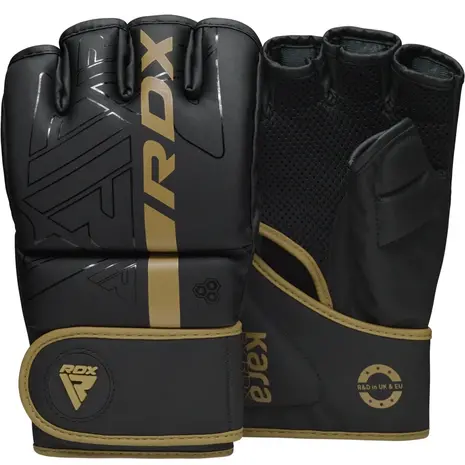 RDX Sports F6 Kara MMA Grappling Gloves Goud RDX Sports F6 Kara MMA Grappling Gloves Goud