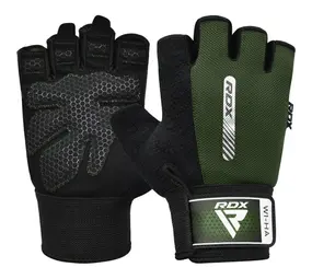 RDX Sports Fitness Handschoenen W1 - Met open vingertoppen Groen