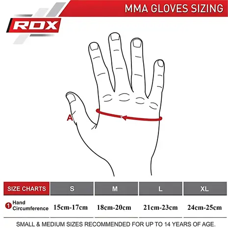 RDX Sports Grappling Gloves Model GGRF-12 Rood