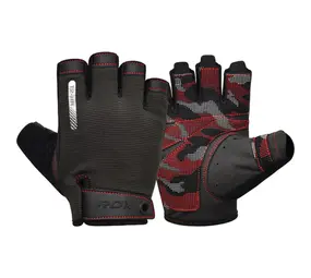 RDX Sports Gym Gloves T2 - Half Finger Rood RDX Sports Gym Gloves T2 - Half Finger Rood