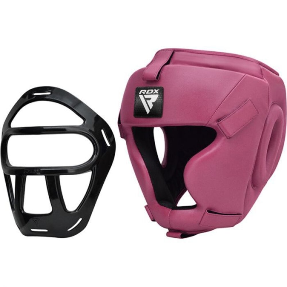 RDX Sports T1 Hoofdbeschermer Met Verwijderbare Gezichtskooi Roze RDX Sports T1 Hoofdbeschermer Met Verwijderbare Gezichtskooi Roze