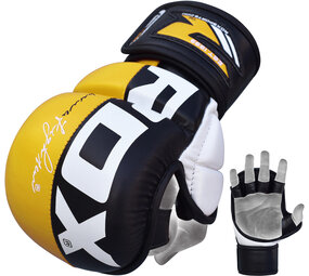 RDX Sports T6 MMA Grappling Handschoenen Geel RDX Sports T6 MMA Grappling Handschoenen Geel