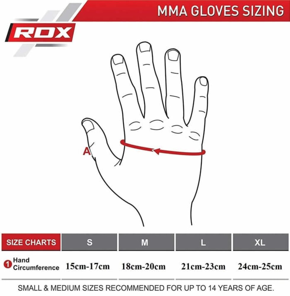 RDX Sports T6 MMA Grappling Handschoenen Blauw RDX Sports T6 MMA Grappling Handschoenen Blauw