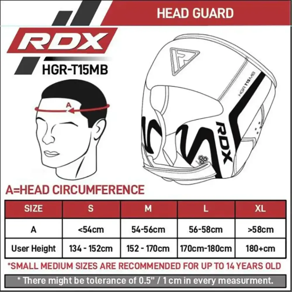 RDX Sports T15 Noir Cheek Protector Hoofdbeschermer Zwart RDX Sports T15 Noir Cheek Protector Hoofdbeschermer Zwart