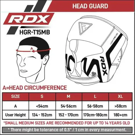 RDX Sports T15 Noir Cheek Protector Hoofdbeschermer Zwart RDX Sports T15 Noir Cheek Protector Hoofdbeschermer Zwart