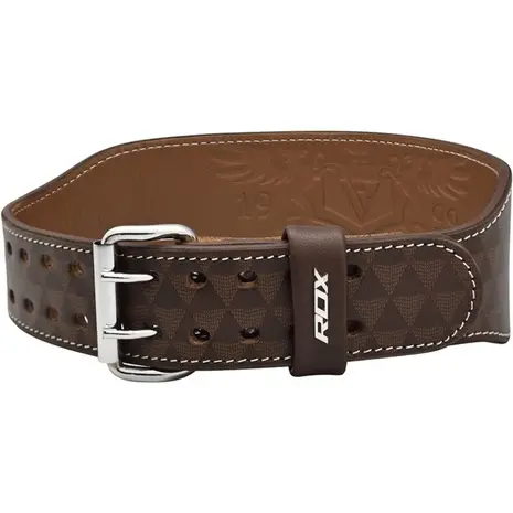 RDX Sports ARLO 4 Inch Medium Tan Leather Weightlifting Belt RDX Sports ARLO 4 Inch Medium Tan Leather Weightlifting Belt