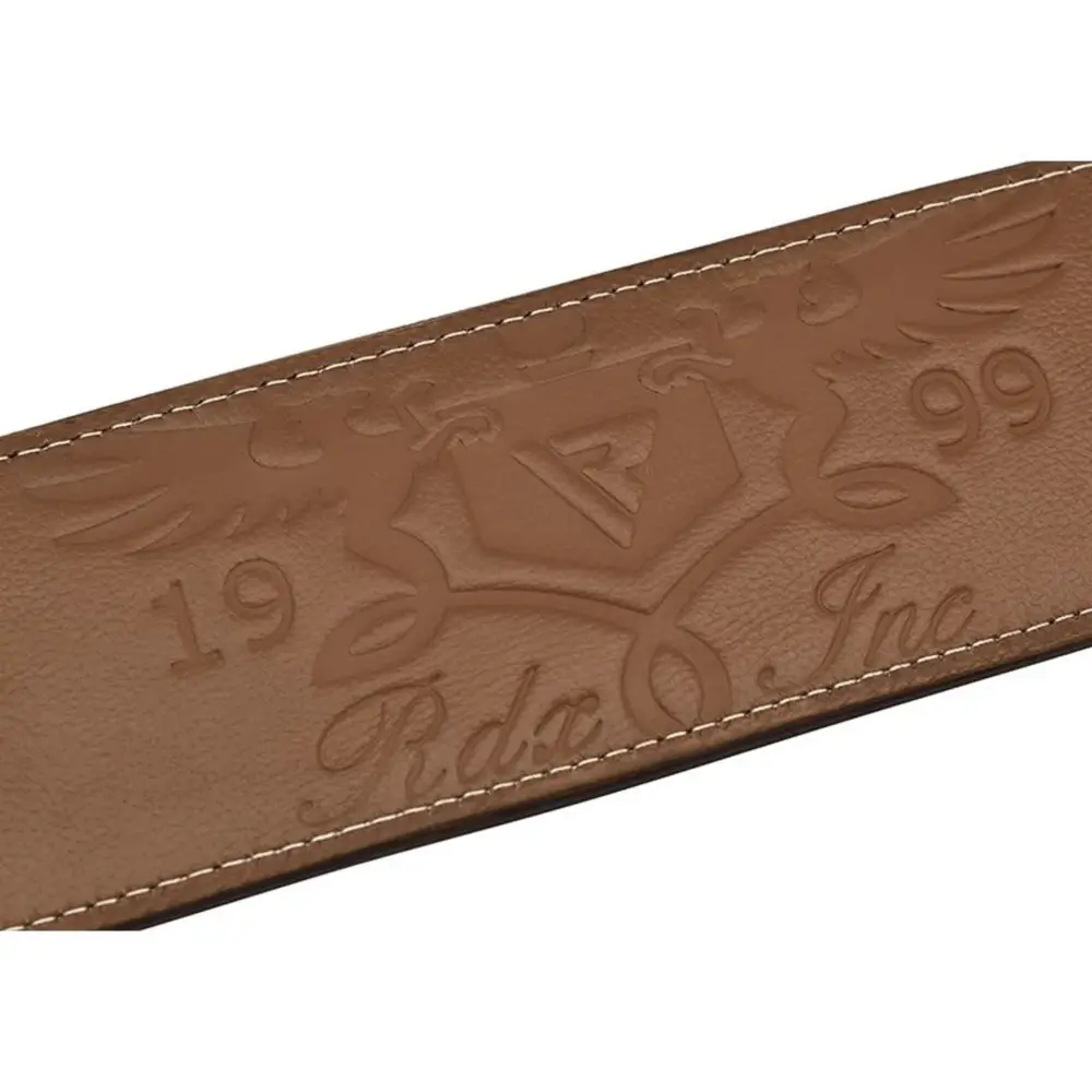 RDX Sports ARLO 4 Inch Medium Tan Leather Weightlifting Belt RDX Sports ARLO 4 Inch Medium Tan Leather Weightlifting Belt