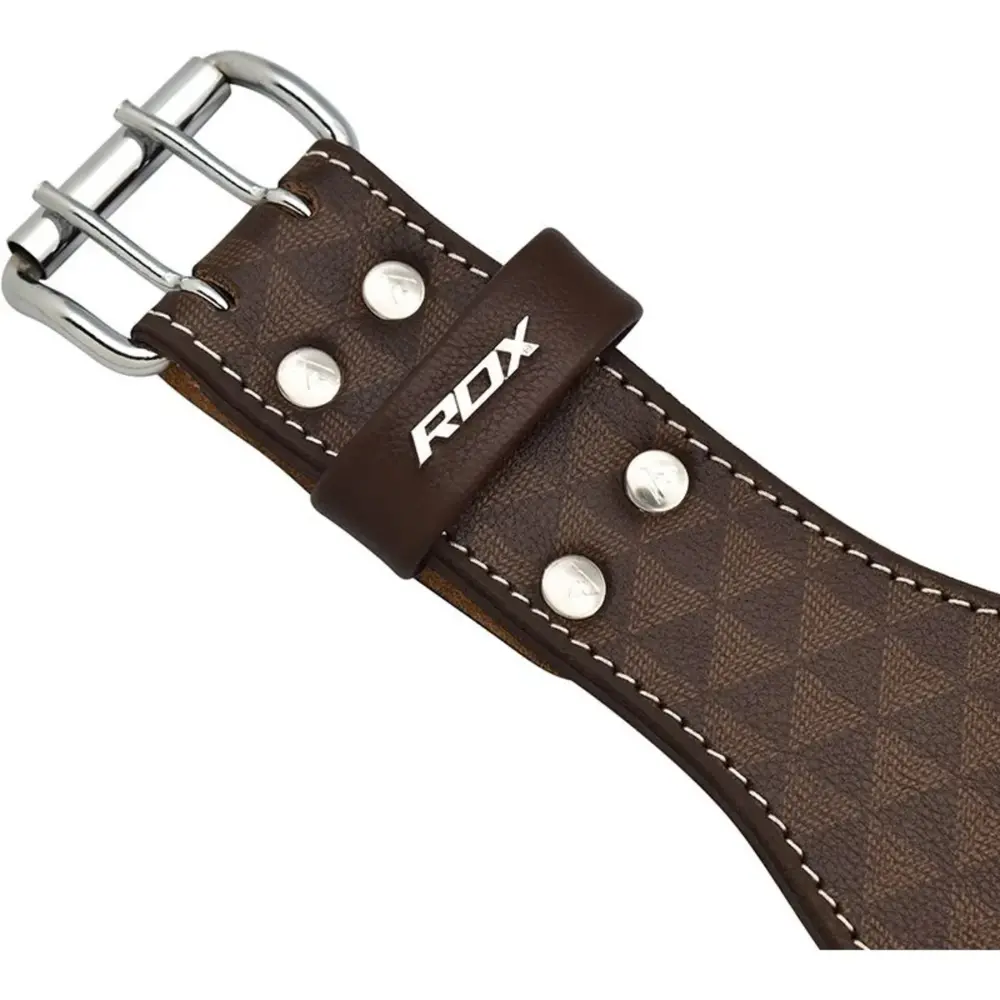 RDX Sports ARLO 4 Inch Medium Tan Leather Weightlifting Belt RDX Sports ARLO 4 Inch Medium Tan Leather Weightlifting Belt