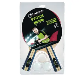 Garlando Storm - Set met 2 Bats en 3 Pingpong ballen Garlando Storm - Set met 2 Bats en 3 Pingpong ballen