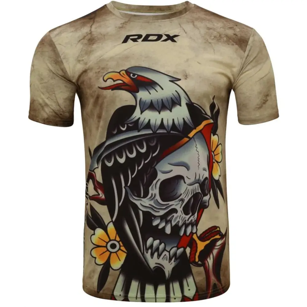 RDX Sports T14 Harrier Tattoo T-Shirt - Doodshoofd - design RDX Sports T14 Harrier Tattoo T-Shirt - Doodshoofd - design