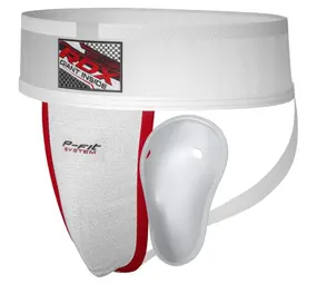 RDX Sports H1+ Kruisbeschermer met Gel Cup Wit RDX Sports H1+ Kruisbeschermer met Gel Cup Wit