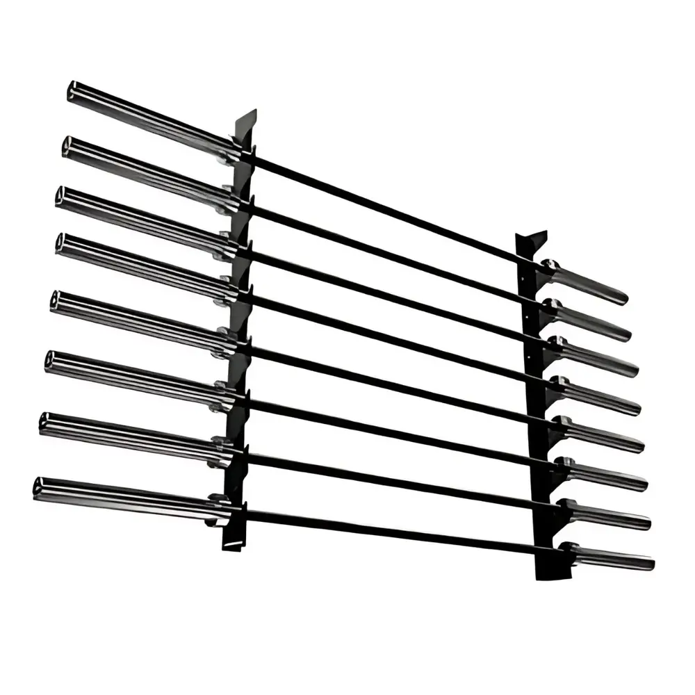 Toorx Fitness Wall Barbell Rack - Voor 8 halterstangen Toorx Fitness Wall Barbell Rack - Voor 8 halterstangen