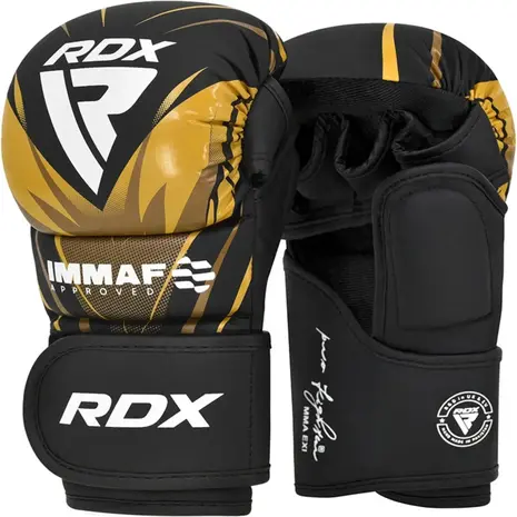 RDX Sports IMMAF Shooter Grappling Gloves MMA Goud RDX Sports IMMAF Shooter Grappling Gloves MMA Goud
