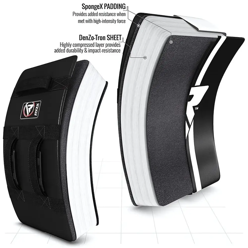 RDX Sports T1 Gel Padded Curved Kick Shield Blauw RDX Sports T1 Gel Padded Curved Kick Shield Blauw