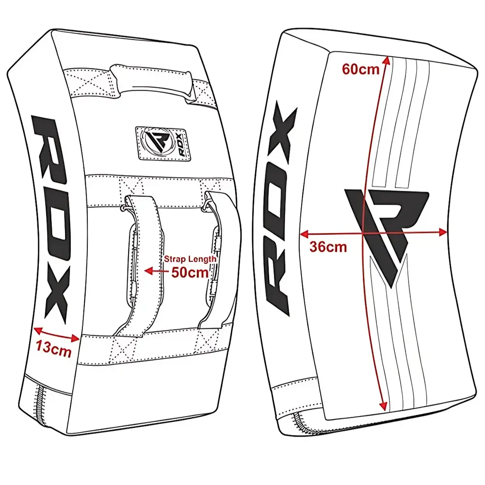 RDX Sports T1 Gel Padded Curved Kick Shield Blauw RDX Sports T1 Gel Padded Curved Kick Shield Blauw