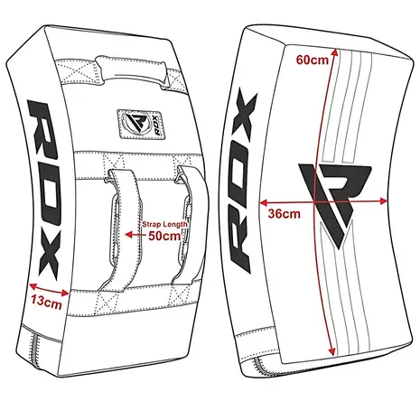 RDX Sports T1 Gel Padded Curved Kick Shield Blauw RDX Sports T1 Gel Padded Curved Kick Shield Blauw