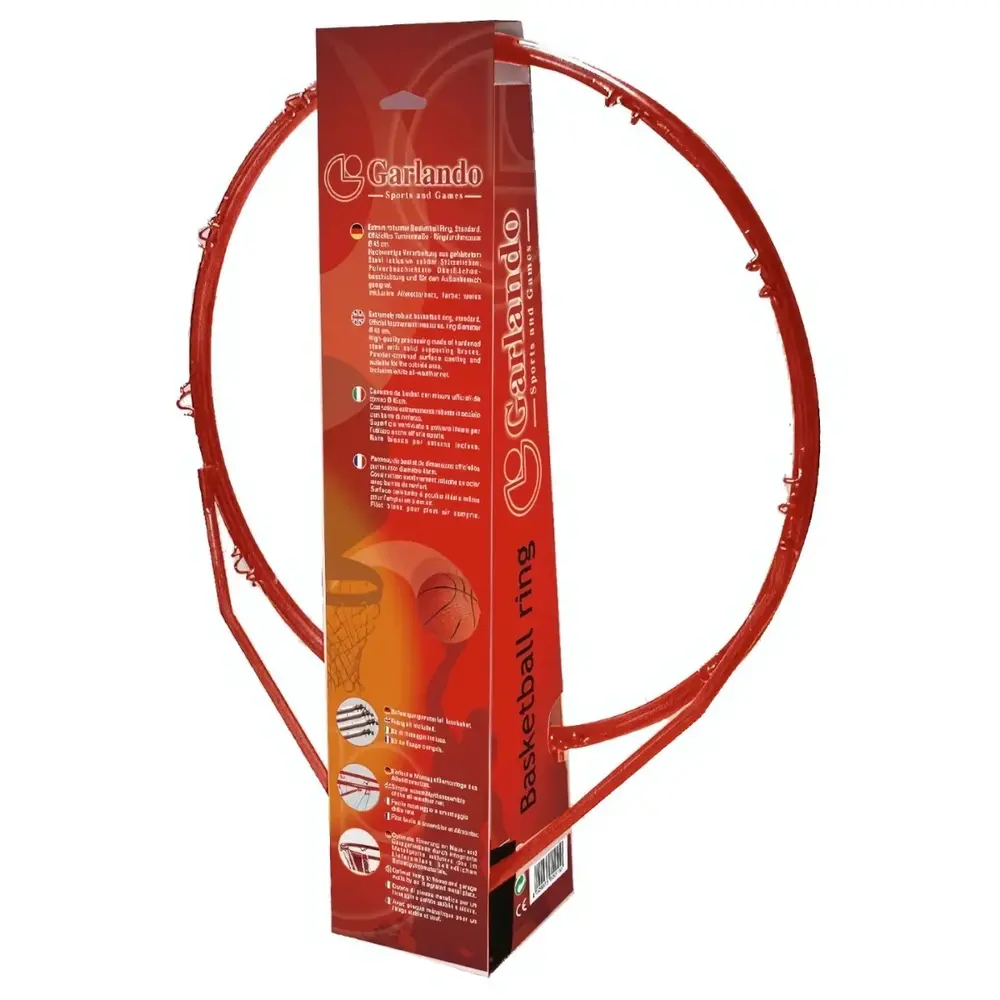 Garlando Basketbalring 45 cm - inclusief montageset en net Garlando Basketbalring 45 cm - inclusief montageset en net