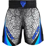RDX Sports BSS Boxing Training Shorts Satin R2 - Blauw