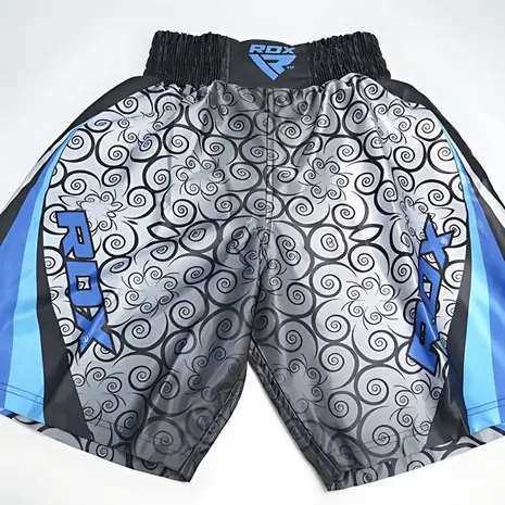 RDX Sports BSS Boxing Training Shorts Satin R2 - Blauw