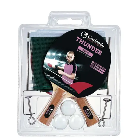 Garlando Thunder Plus - Set 2 Bats - 3 Pingpong ballen Garlando Thunder Plus - Set 2 Bats - 3 Pingpong ballen