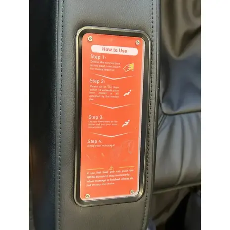 NRG Wellness Massagestoel Commercial met Muntinworp NRG Wellness Massagestoel Commercial met Muntinworp