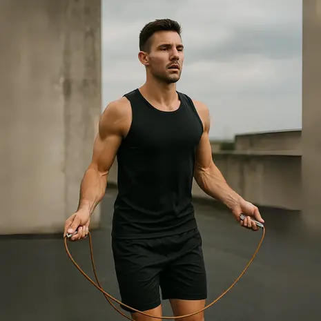 Toorx Fitness Springtouw Leer Pro met ergonomische handvatten Toorx Fitness Springtouw Leer Pro met ergonomische handvatten