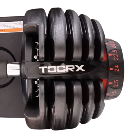 Toorx Fitness MCR-24 Verstelbare Dumbbell 2,5 tot 24 kg Toorx Fitness MCR-24 Verstelbare Dumbbell 2,5 tot 24 kg