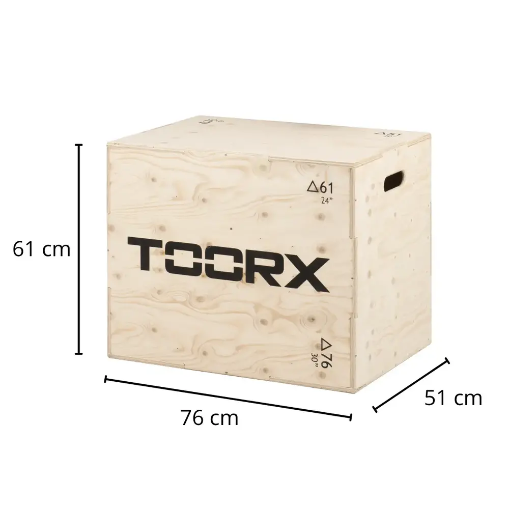 Toorx Professional AHF-140 Plyo Box 3-in-1 Hout Toorx Professional AHF-140 Plyo Box 3-in-1 Hout