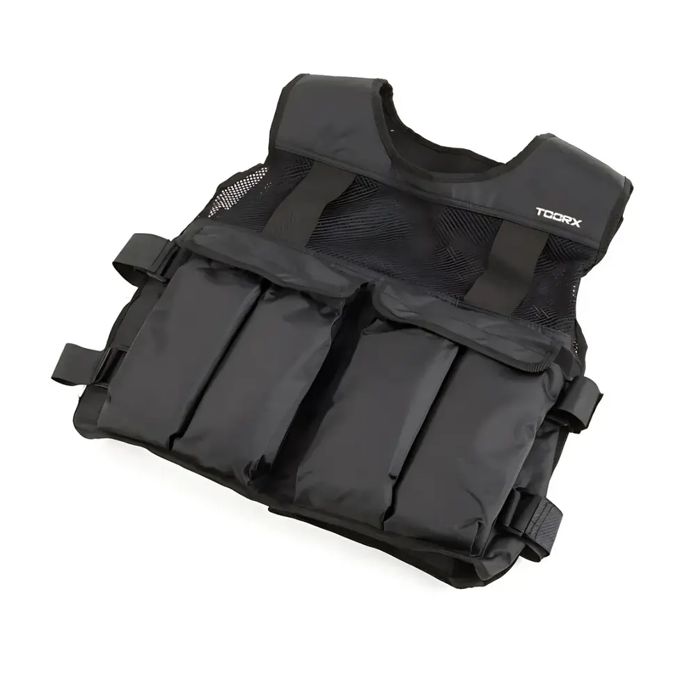 Toorx Fitness Gewichtsvest Verstelbaar - Zwart - 20 kg