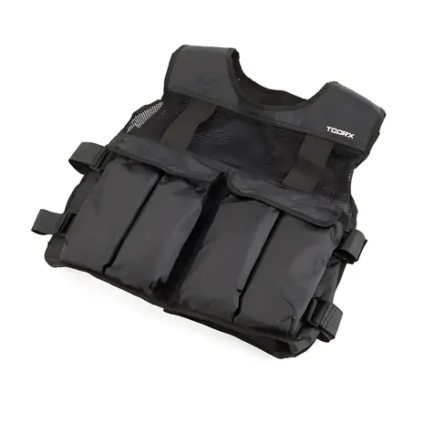 Toorx Fitness Gewichtsvest Verstelbaar - Zwart - 20 kg