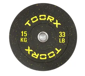 Toorx Professional DBCR-15 Crumb bumper halterschijf – 50 mm - 15 kg Toorx Professional DBCR-15 Crumb bumper halterschijf – 50 mm - 15 kg