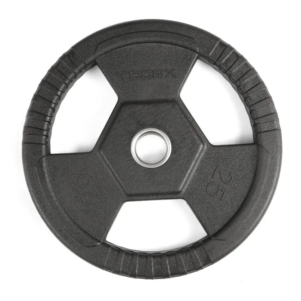Toorx Fitness Rubber Olympische Halterschijf 50mm - Met Handvaten Toorx Fitness Rubber Olympische Halterschijf 50mm - Met Handvaten