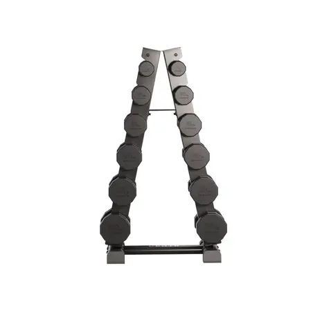 Centr Dumbbell Tower met 12-delige dumbbellset (4 - 14 kg) Centr Dumbbell Tower met 12-delige dumbbellset (4 - 14 kg)