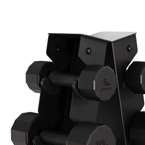 Centr Dumbbell Tower met 12-delige dumbbellset (4 - 14 kg) Centr Dumbbell Tower met 12-delige dumbbellset (4 - 14 kg)