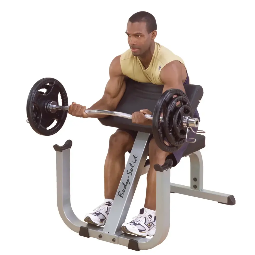 Body-Solid GPCB329B Preacher Curl Bankje - Zwart