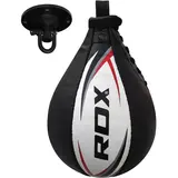 RDX Sports Bokstraining lederen Speedbal Zwart /Wit