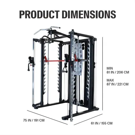 Inspire SCS Smith Cage System - incl. Trainingsbank Inspire SCS Smith Cage System - incl. Trainingsbank