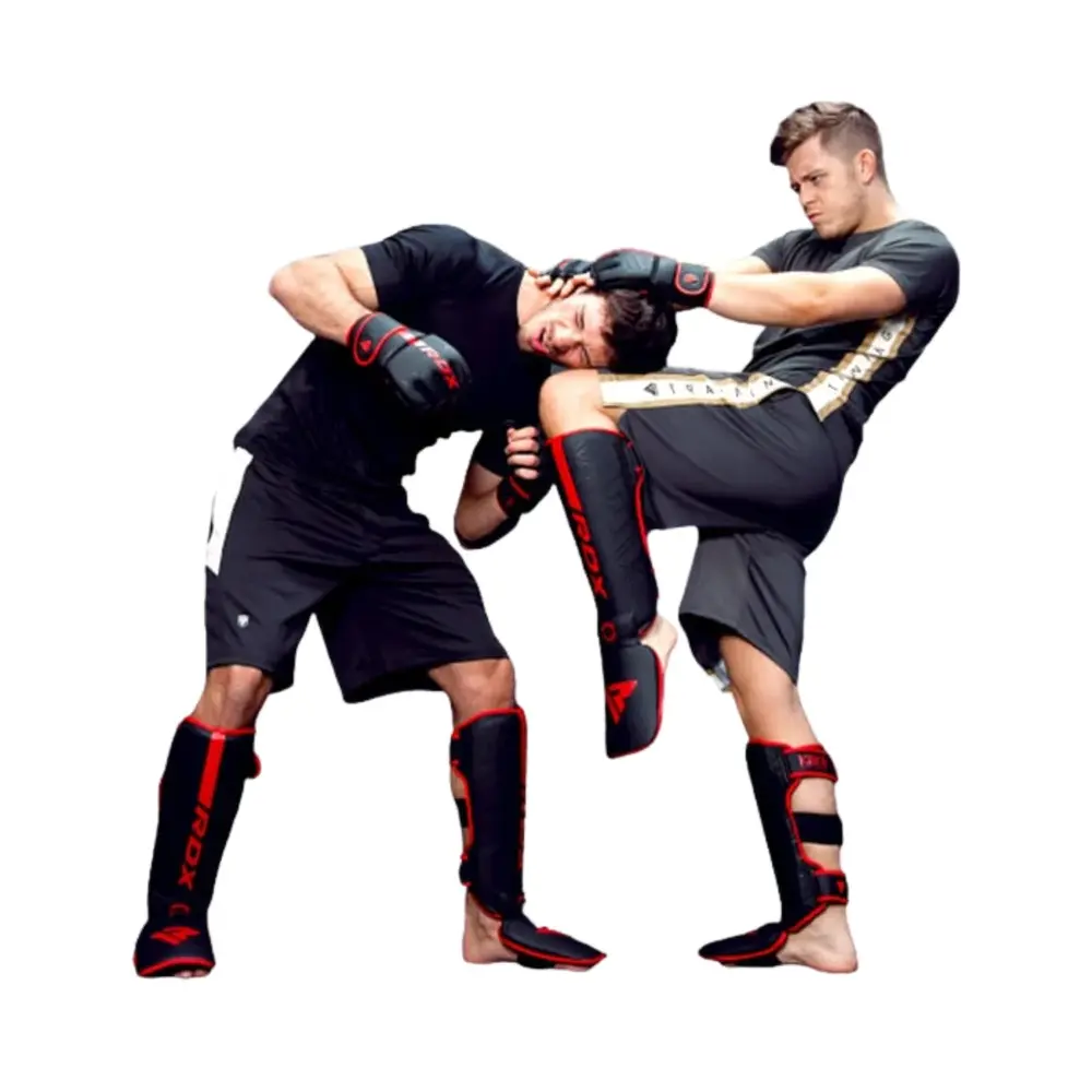 RDX Sports F6 Kara MMA Scheenbeschermers - Rood RDX Sports F6 Kara MMA Scheenbeschermers - Rood