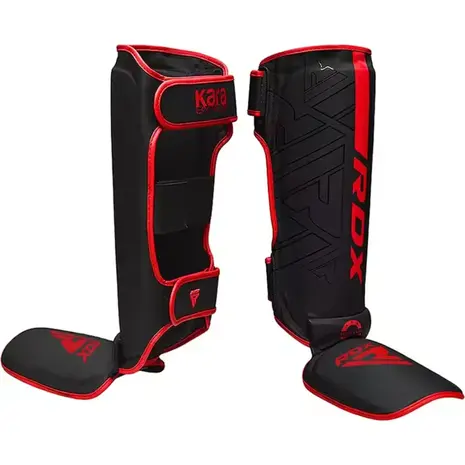 RDX Sports F6 Kara MMA Scheenbeschermers - Rood RDX Sports F6 Kara MMA Scheenbeschermers - Rood