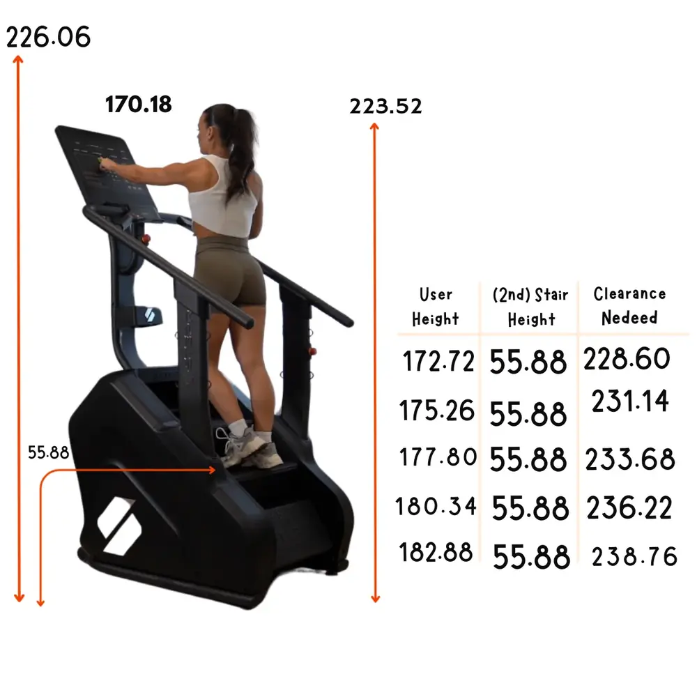 STEPR Pro+ Stair Climber 27" HD Touchscreen STEPR Pro+ Stair Climber 27" HD Touchscreen