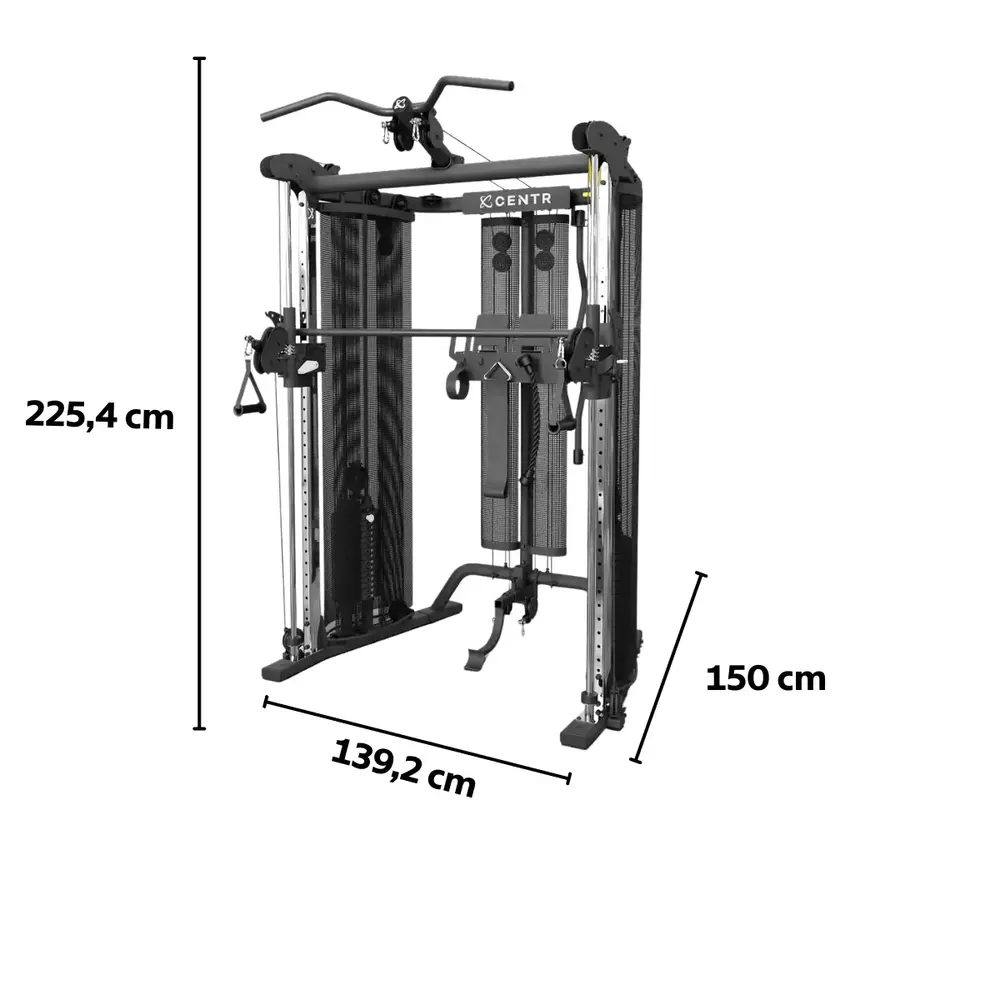 Inspire SF6 Home Gym Functional Trainer with Selectorized Smith Bar