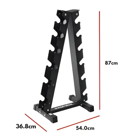 Inspire Vertical Halterrek voor 6 Paar Halters – Ruimtebesparend & Duurzaam