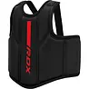 RDX Sports BORSTBESCHERMER F6 MAT ZWART met ROOD