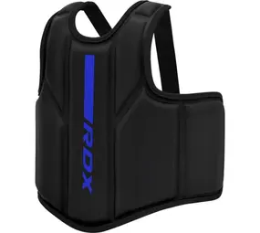RDX Sports BORSTBESCHERMER F6 MAT ZWART met BLAUW