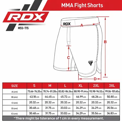 RDX Sports MMA-SHORT T15 WIT