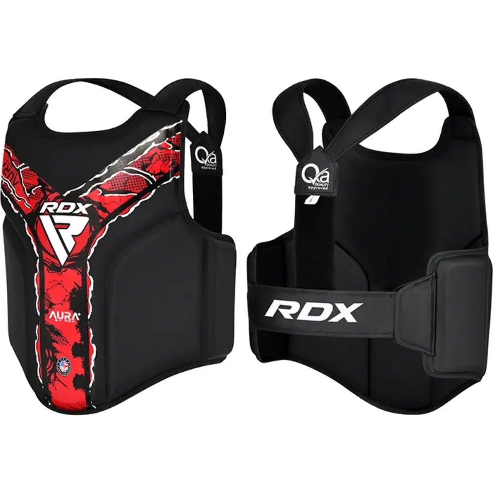 RDX Sports BORSTBESCHERMER AURA F17 ZWART en ROOD