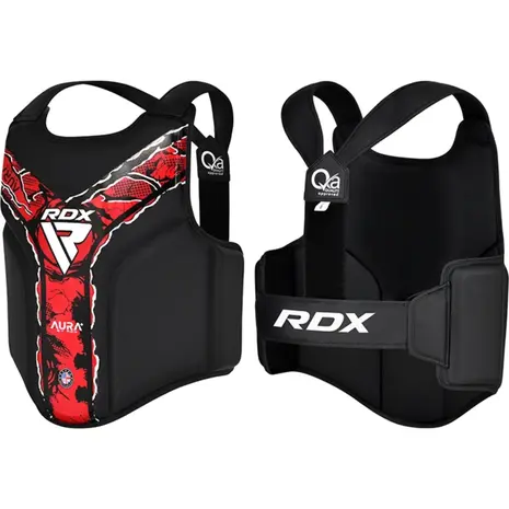 RDX Sports BORSTBESCHERMER AURA F17 ZWART en ROOD