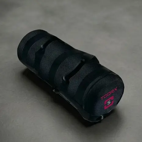 Toorx Professional Powerbag met 6 hendels - 5kg  - Carbon Look Coating