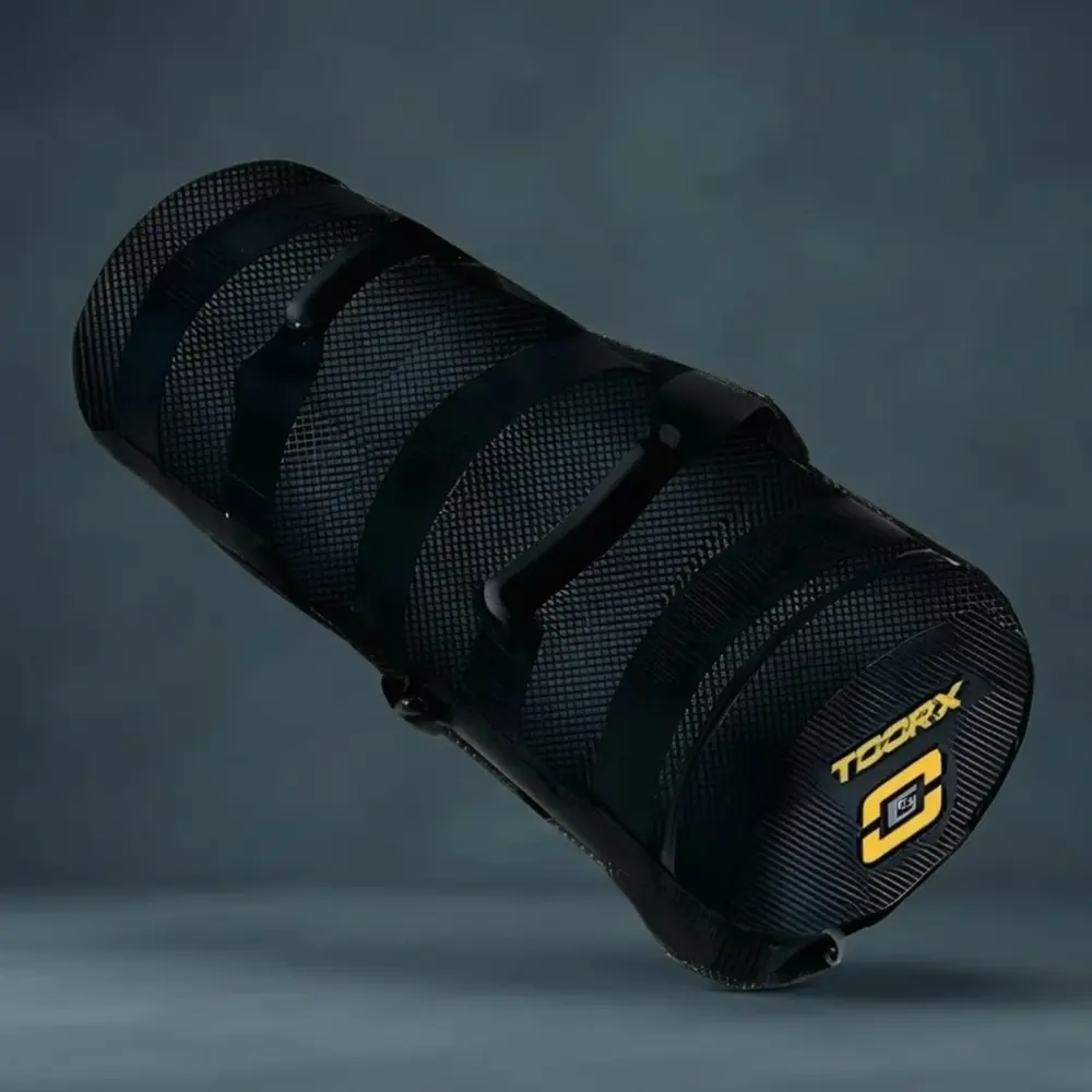 Toorx Professional Powerbag met 6 hendels - 15kg  - Carbon Look Coating