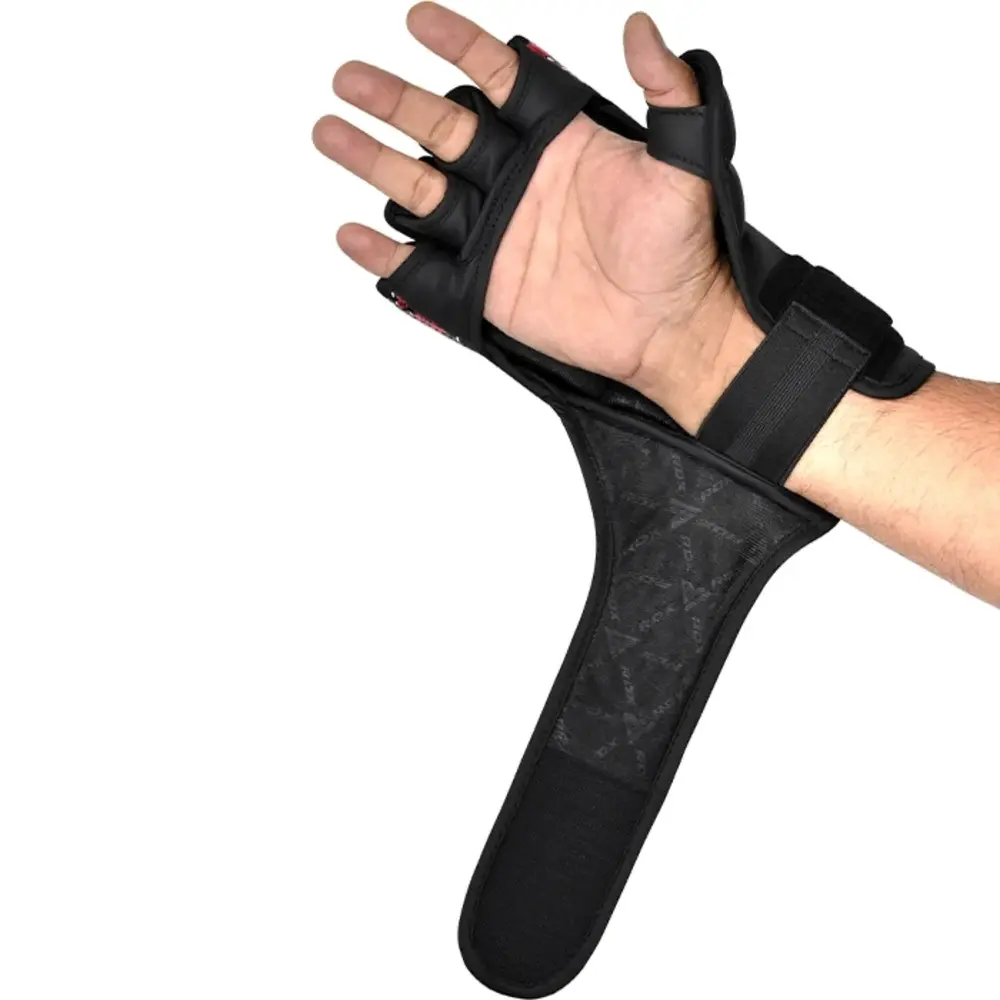 RDX Sports Grappling Gloves Aura F17 Zwart Met Rood